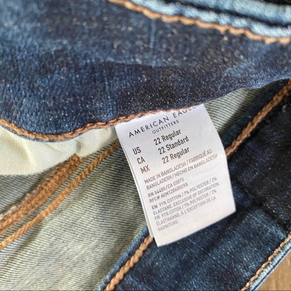 AE Curvy Highest Rise Jeggings size 22 - Picture 8 of 8